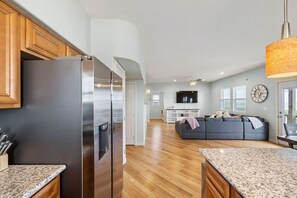 Smart TV, video games, foosball, books