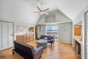 Smart TV, video games, foosball, books