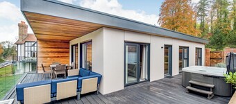 Enjoy a break in the Mill Pond Premier Lodge.