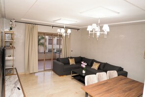Living area - High standin apartment with 6 swimming pools Residence TAMARIS V.I.P (Saïdia)