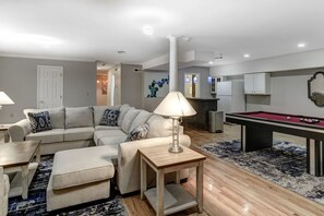 Smart TV, fireplace - South AVL Group Estate | Hot Tub, Firepit & Pool | 5BR | Near Biltmore (Biltmore Forest)