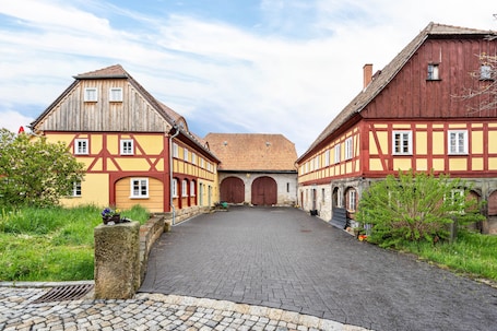 Exterior. Holiday Apartment 'Lausche' with Private Terrace and Wi-Fi