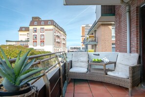 Property grounds - Haus Belvedere, modern 2-room apartment with balcony - Haus Belvedere (Sylt)