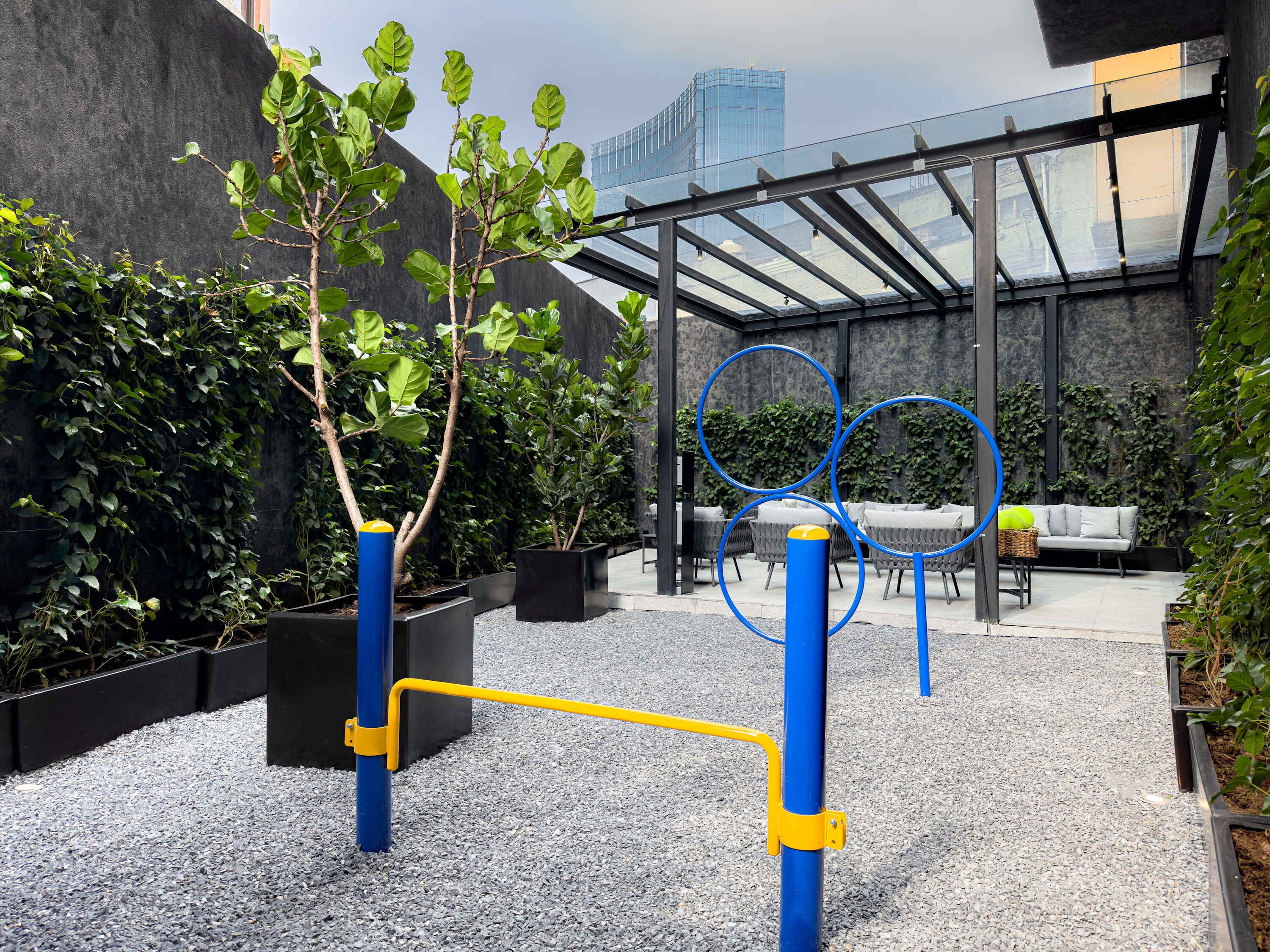 Enceinte de l’hébergement