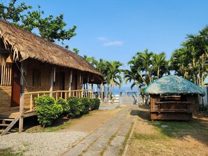 Vista a la playa o el mar