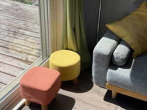 Villa, Garden View | Living area | Flat-screen TV, DVD player - Furano View House (Furano)