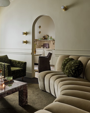 Smart TV. Designed for two couples, friends or a family, flat four is one of the edgiest suites in Hotel Julie