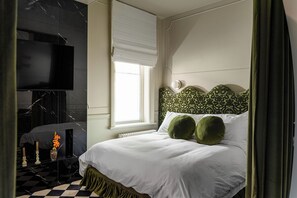 Iron/ironing board, bed sheets - Designed for two couples, friends or a family, flat four is one of the edgiest suites in Hotel Julie (Stratford)