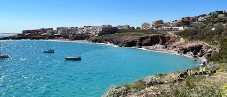 Vlak bij het strand