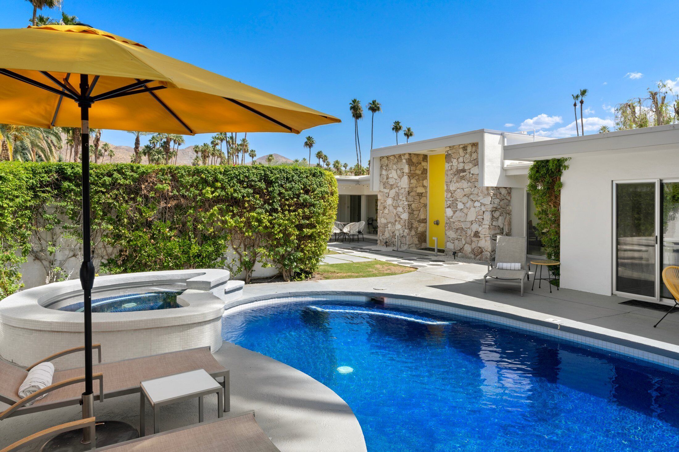 A heated pool