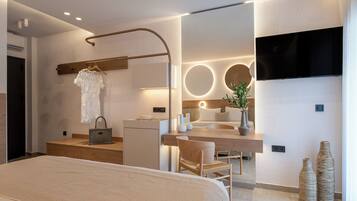 Deluxe-Studiosuite, 1 King-Bett und Schlafsofa | Bügeleisen/Bügelbrett, kostenloses WLAN