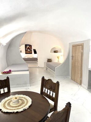 Standard Apartment | Living area - Cave Crafted Suites (Santorini)