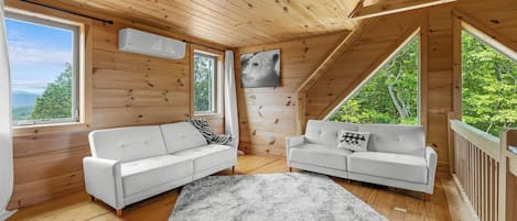 TV connectée, cheminée