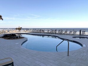 A heated pool