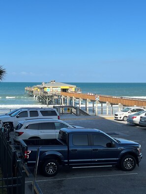 Third-party on-site parking, car recommended