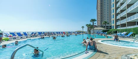 A heated pool