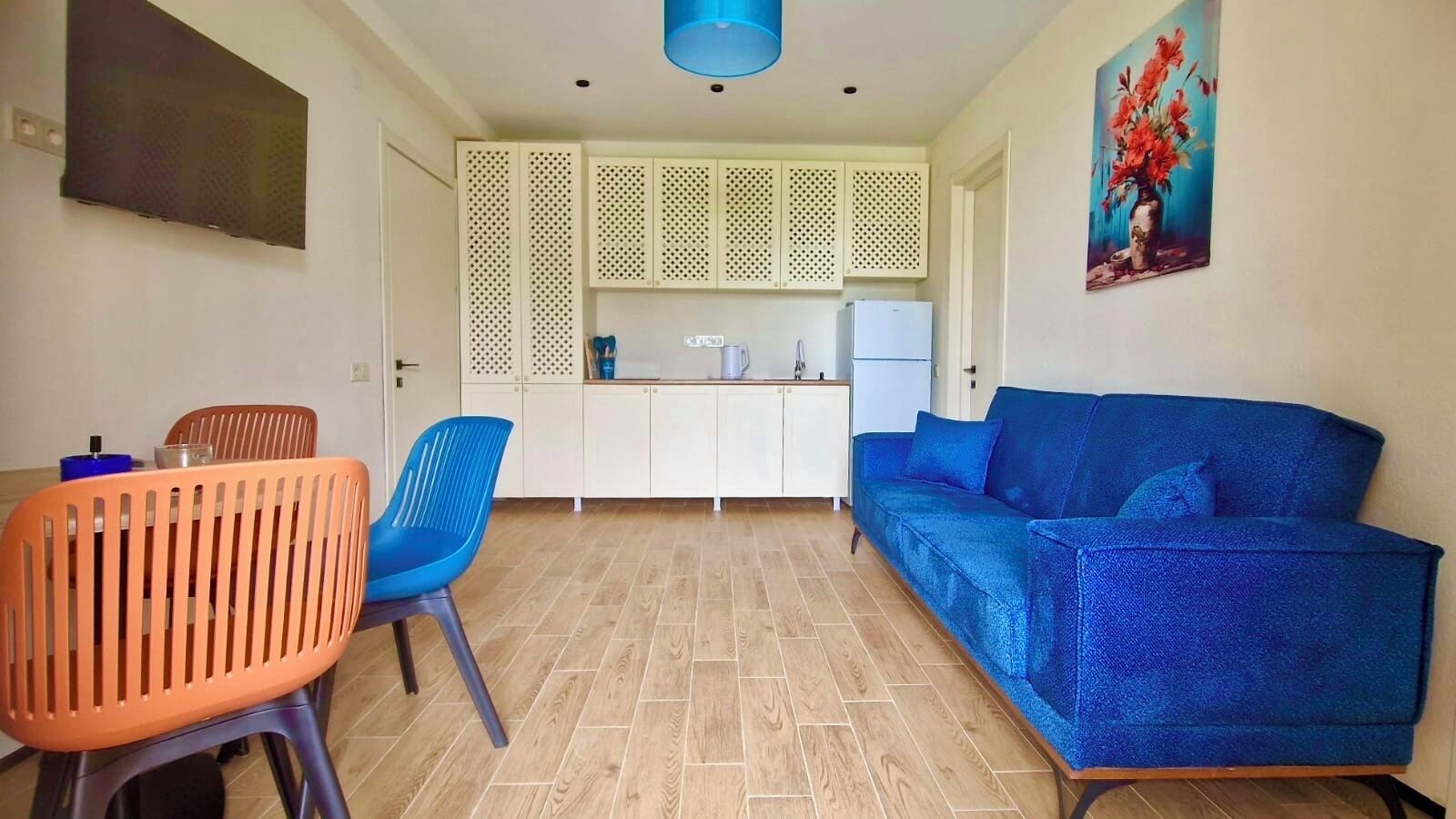 Classic-Apartment, Strandblick | Zimmersafe, Verdunkelungsvorhänge, schallisolierte Zimmer