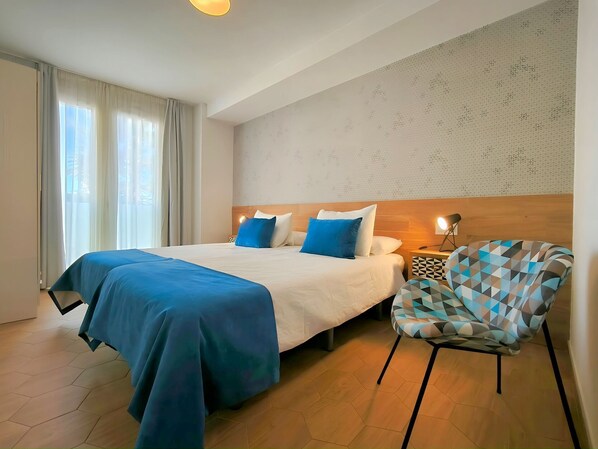 2 bedrooms, iron/ironing board