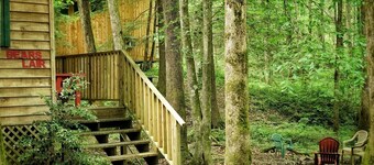 With a king sized bed BEAR'S LAIR gives comfort of home plus an outdoorsy vibe!