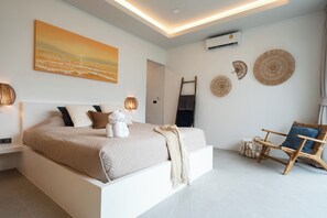 Luxury Villa, Ocean View | Desk, laptop workspace, soundproofing, free WiFi - The Guu Villas (Ko Lanta)
