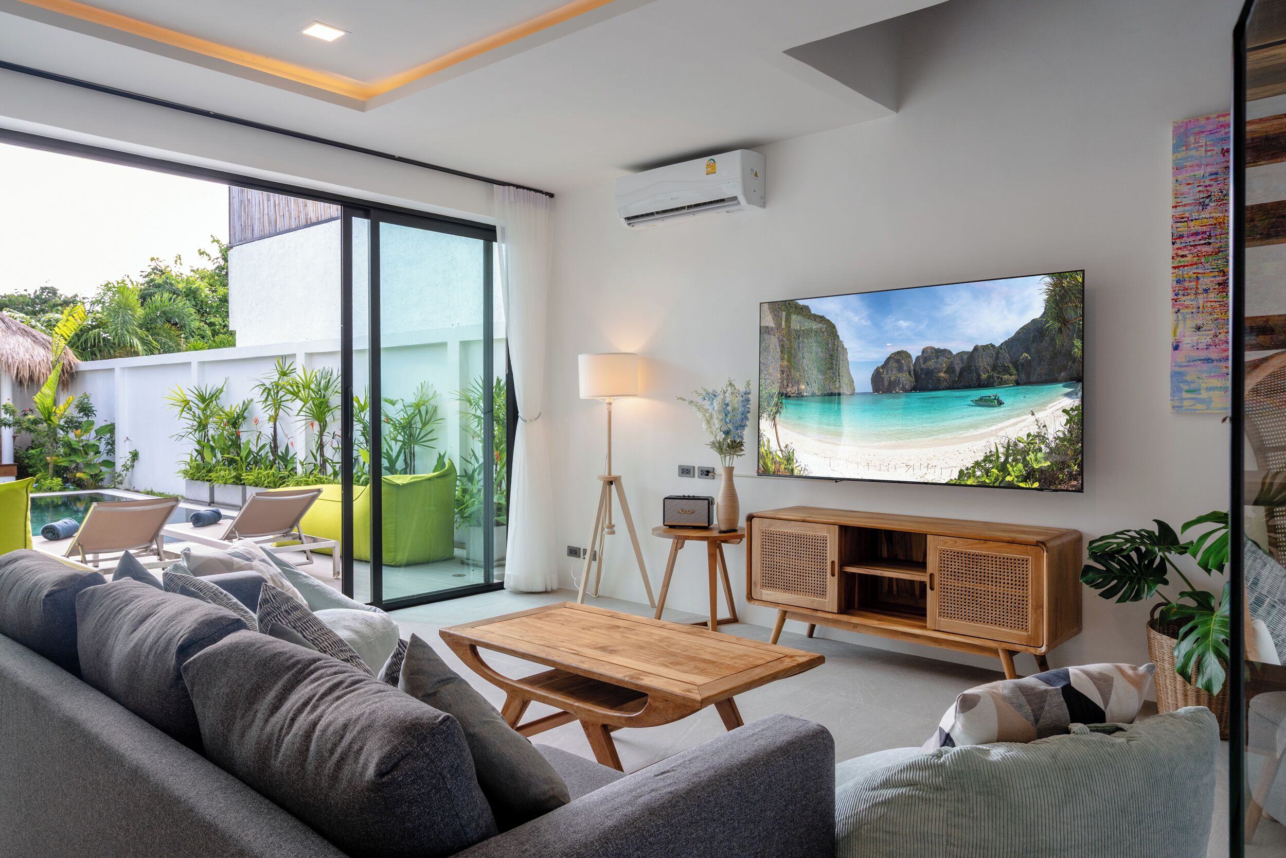Luxury-Villa, Bergblick | Wohnzimmer