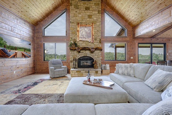 Smart TV, chimenea, videojuegos, reproductor de DVD