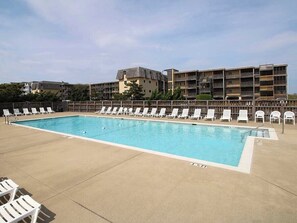 Pool - Oceanfront condo in the heart of Kill Devil Hills! (Kill Devil Hills)