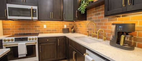 Microwave, oven, stovetop, dishwasher