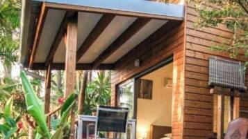 Your lodge with private hot tub | Blackout drapes, soundproofing, free WiFi, bed sheets