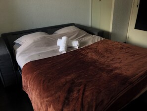 1 makuuhuone, vuodevaatteet