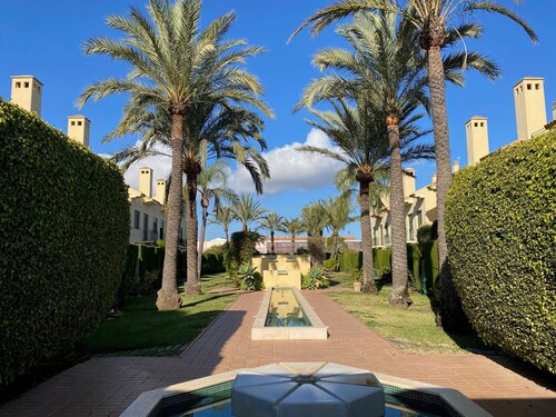 Luxury property in Javea Arenal with garden, roof terrace and shared pool