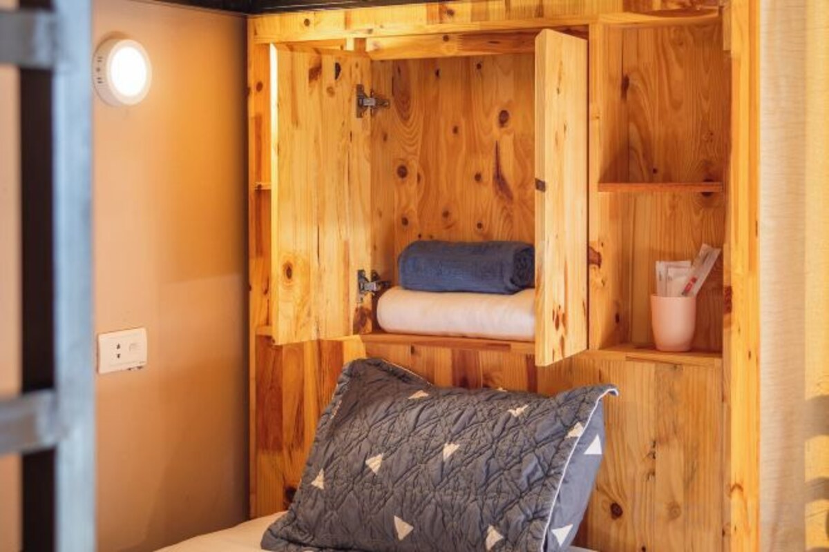 Blackout curtains, soundproofing, iron/ironing board (on request)