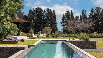 Exclusive-Bungalow, eigener Pool | Aussenbereich