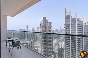 Luksus-lejlighed - balkon - byudsigt | Balkon
