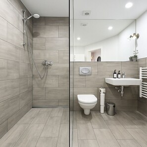 Apartment, Courtyard View | Bathroom - Airport Messe Apartments (Düsseldorf)