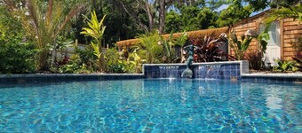 Unique and tranquil pool home just steps from delightful downtown St. Augustine.
