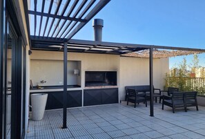 Departamento, 1 habitación, con acceso para personas discapacitadas, balcón | Terraza o patio