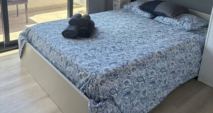 Room with private bathroom and private terrace. 3rd floor of the building