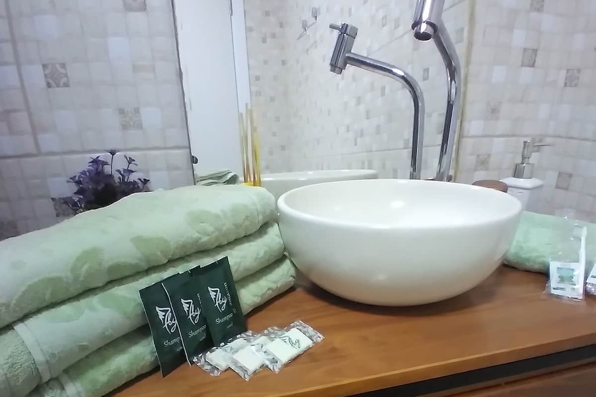 经典客房 | 浴室 | 肥皂、洗发水、卫生纸