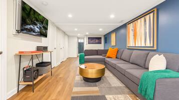 Smart TV, video games, table football, ping pong