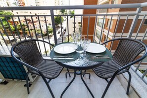 Business Apartment | Outdoor dining - Studio p. Allianz e Hosp Albert Einstein (São Paulo)