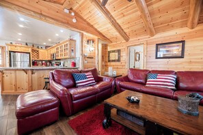 House, Patio, Mountain View | Living area - Catalina Creekside Cabin (Big Bear Lake)