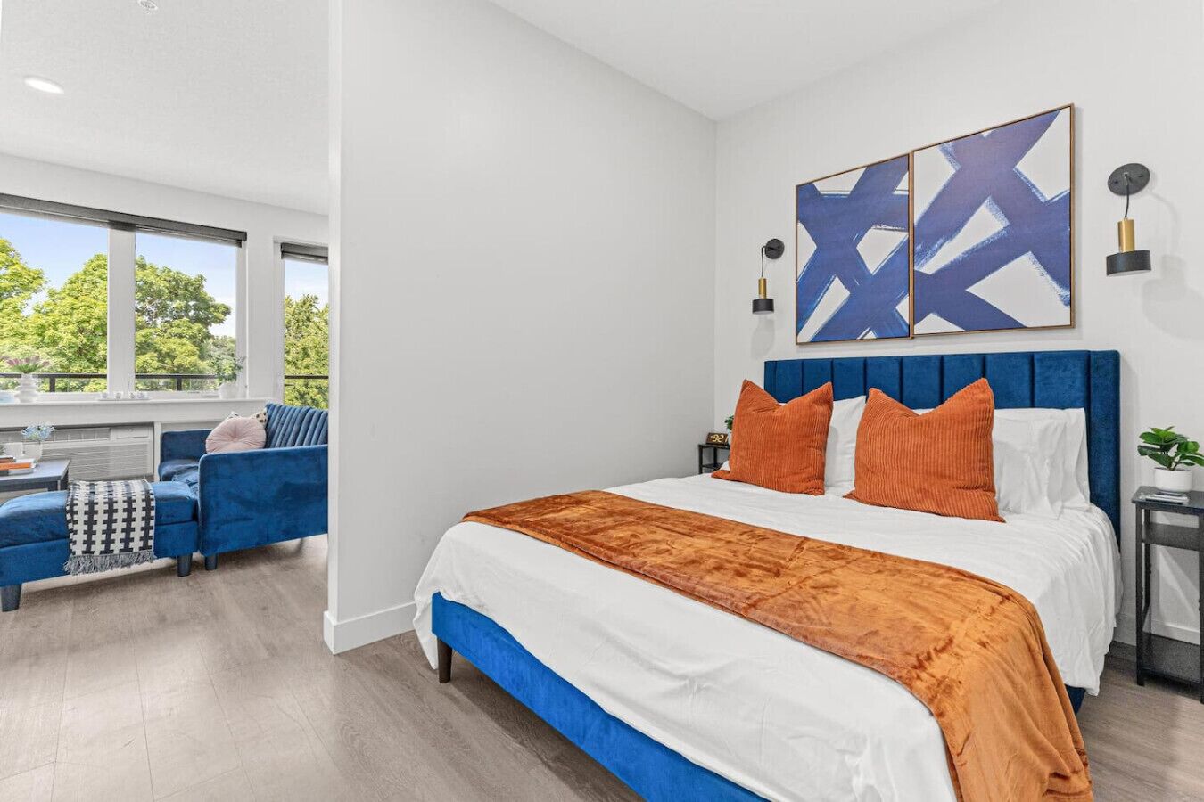 1 bedroom, iron/ironing board, travel crib, WiFi