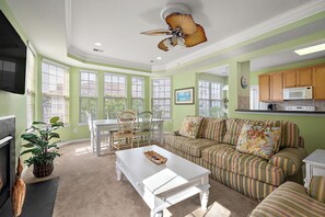 Smart TV, fireplace - Charming Bethany Beach Getaway (Ocean View)