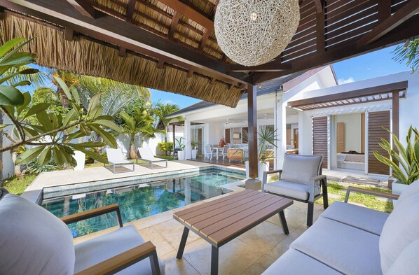 Terrace/patio - Superb Villa CADOU for 5 people in Grand Baie (Lower Vale)