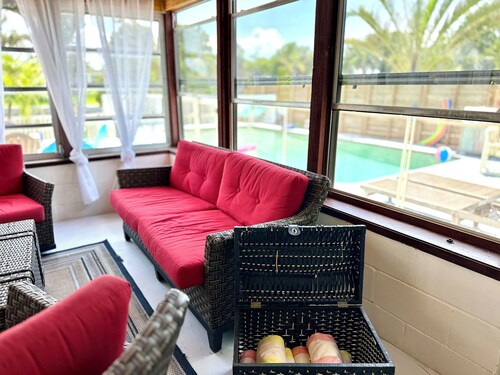 Tranquil Pool Home with canal access and amazing amenities!