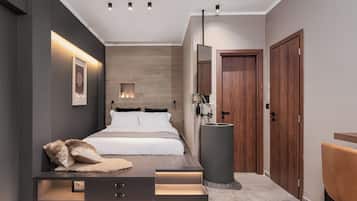 1 habitación, tabla de planchar con plancha, wifi y ropa de cama