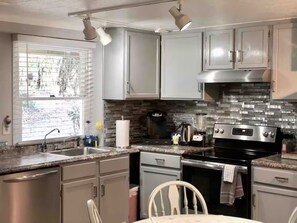 Microwave, oven, stovetop, dishwasher