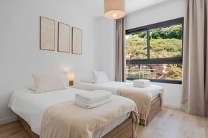 2 bedrooms, iron/ironing board, travel crib, WiFi