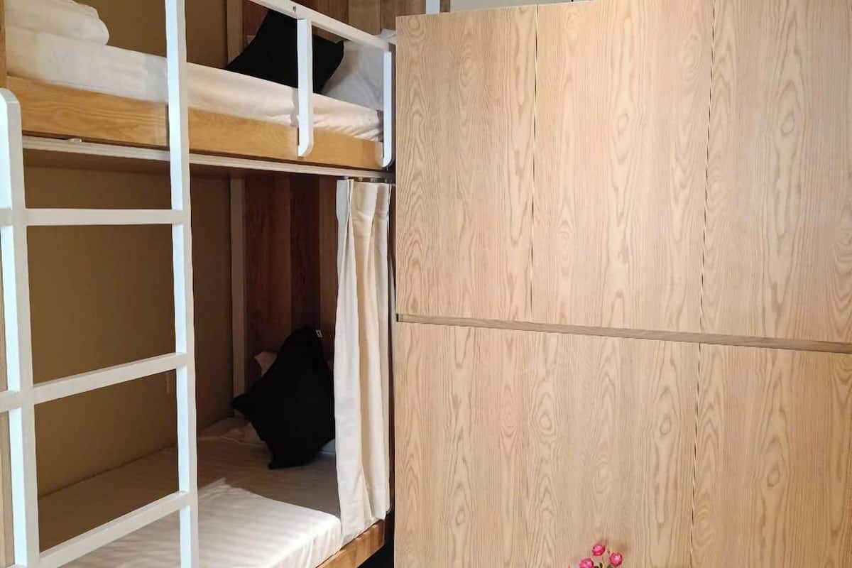 Dormitorio condiviso Deluxe, dormitorio misto | Tende oscuranti, insonorizzazione, ferro/asse da stiro, Wi-Fi gratuito